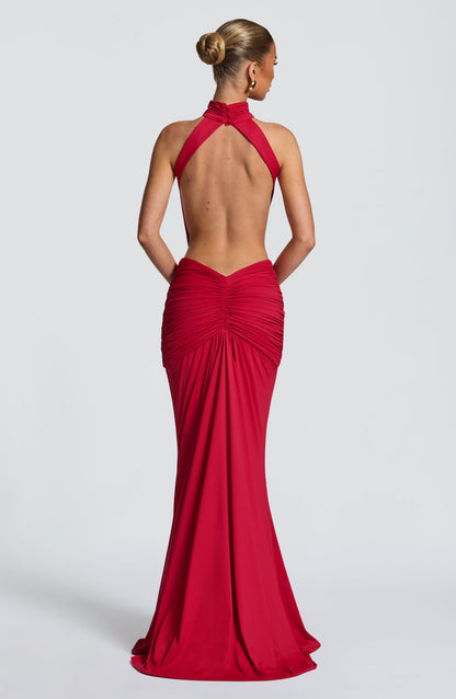 Hannah | Women's Halterneck Maxi Summer Dress