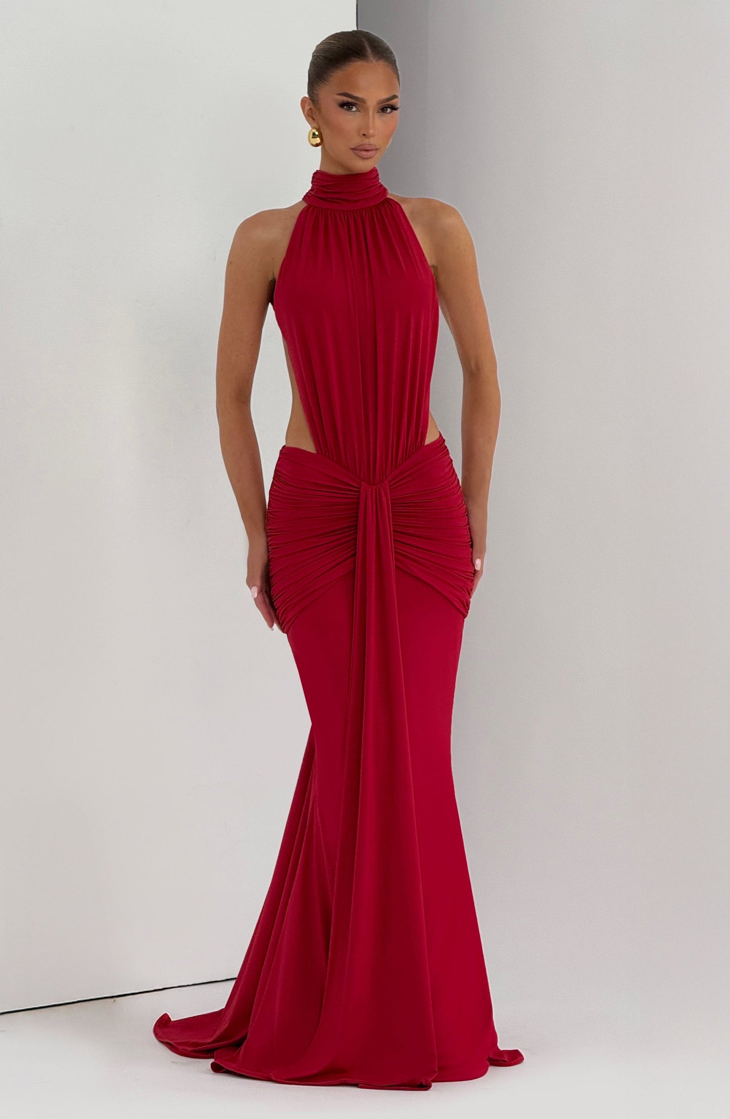 Hannah | Women's Halterneck Maxi Summer Dress