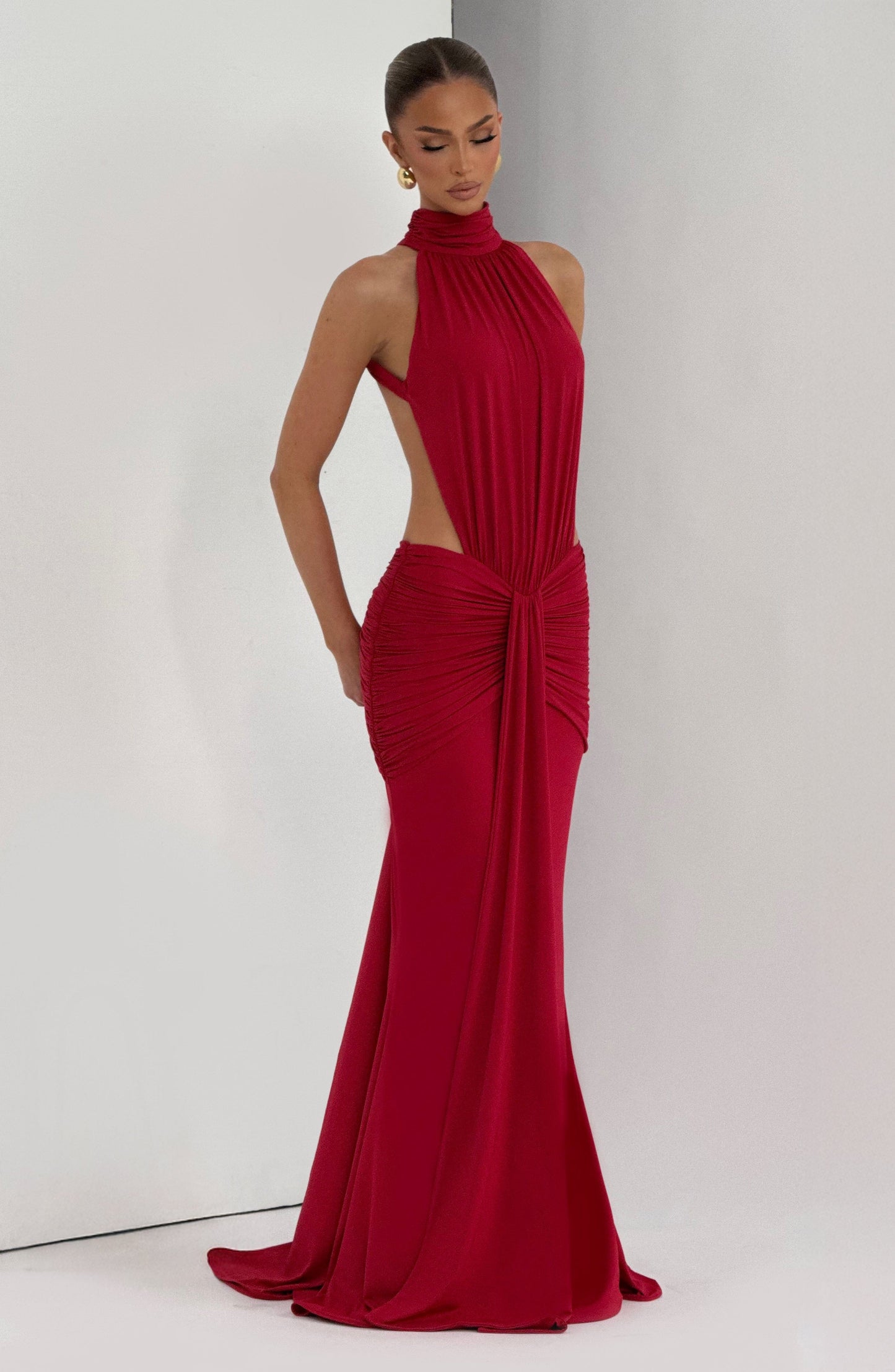 Hannah | Women's Halterneck Maxi Summer Dress
