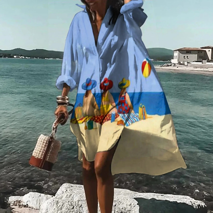 Raya | Women's Summer Printed Midi Dress