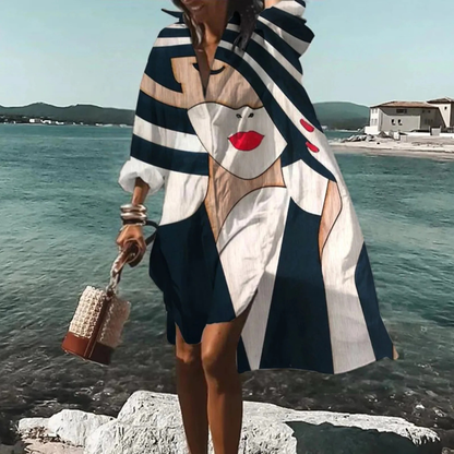 Raya | Women's Summer Printed Midi Dress