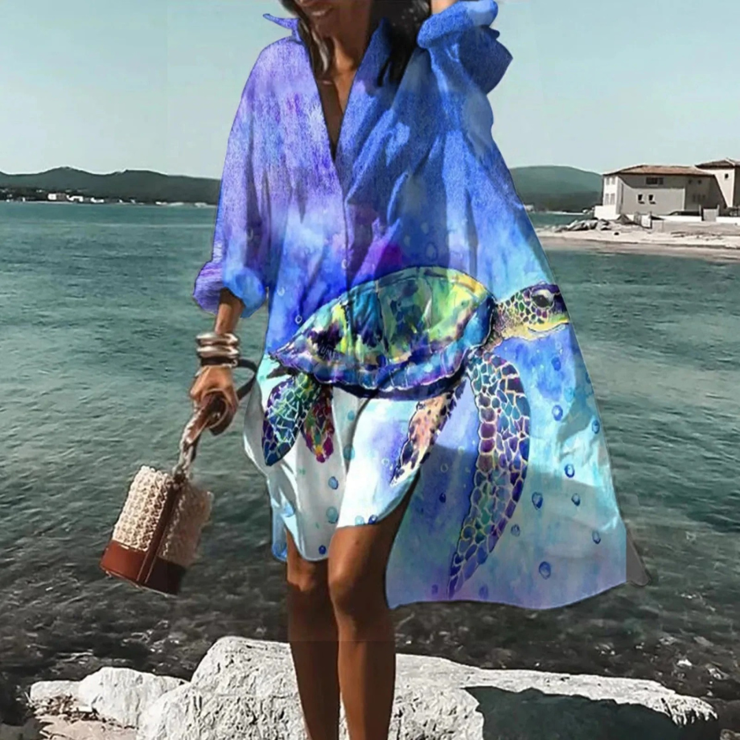 Raya | Women's Summer Printed Midi Dress