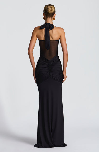 Cordelia | Women's Evening Halter Neck Maxi Dress