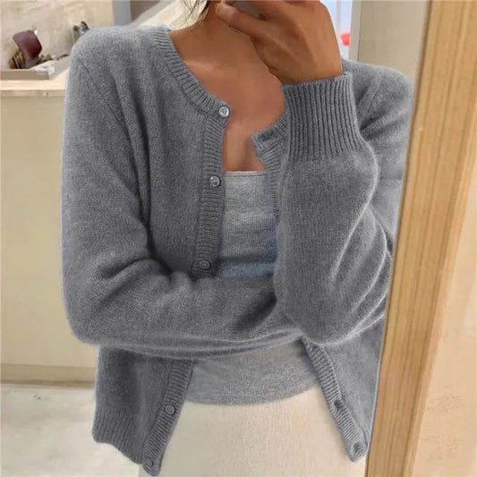 Brigitte | Women's Comfort Button Closure Cardigan