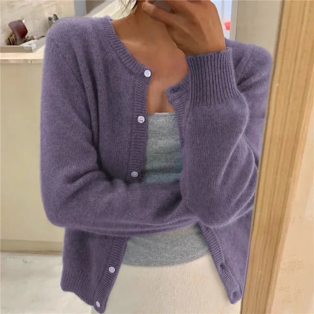 Brigitte | Women's Comfort Button Closure Cardigan