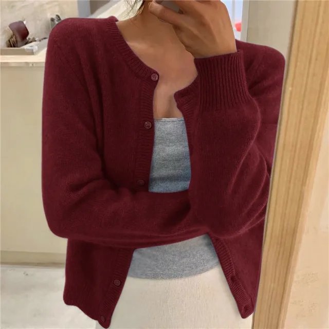 Brigitte | Women's Comfort Button Closure Cardigan