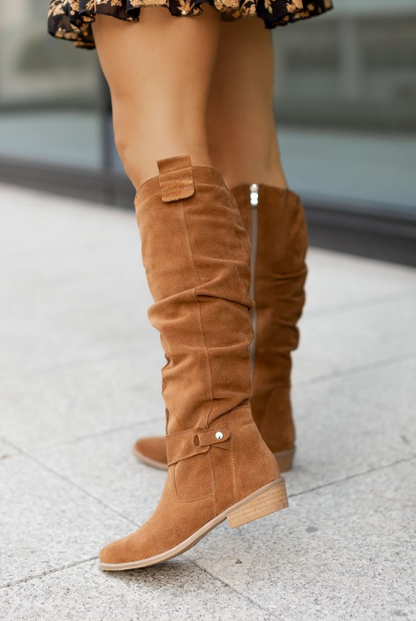 Freya | Women's Modern Buckle Heel Boots