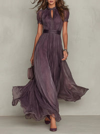 Natalie | Women's Elegant Gathered Maxi Dress