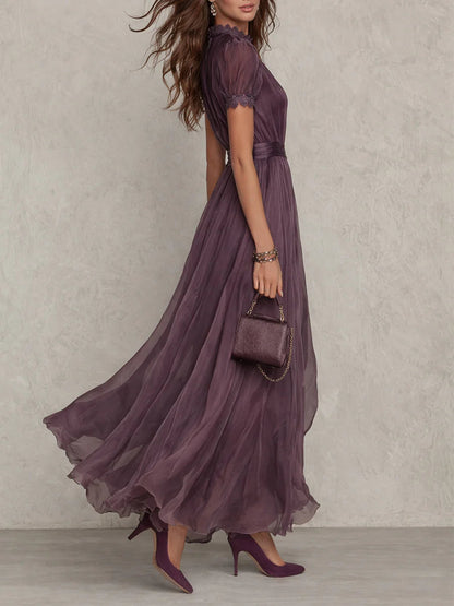 Natalie | Women's Elegant Gathered Maxi Dress