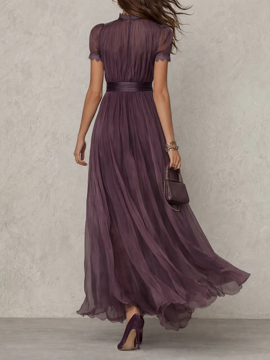 Natalie | Women's Elegant Gathered Maxi Dress