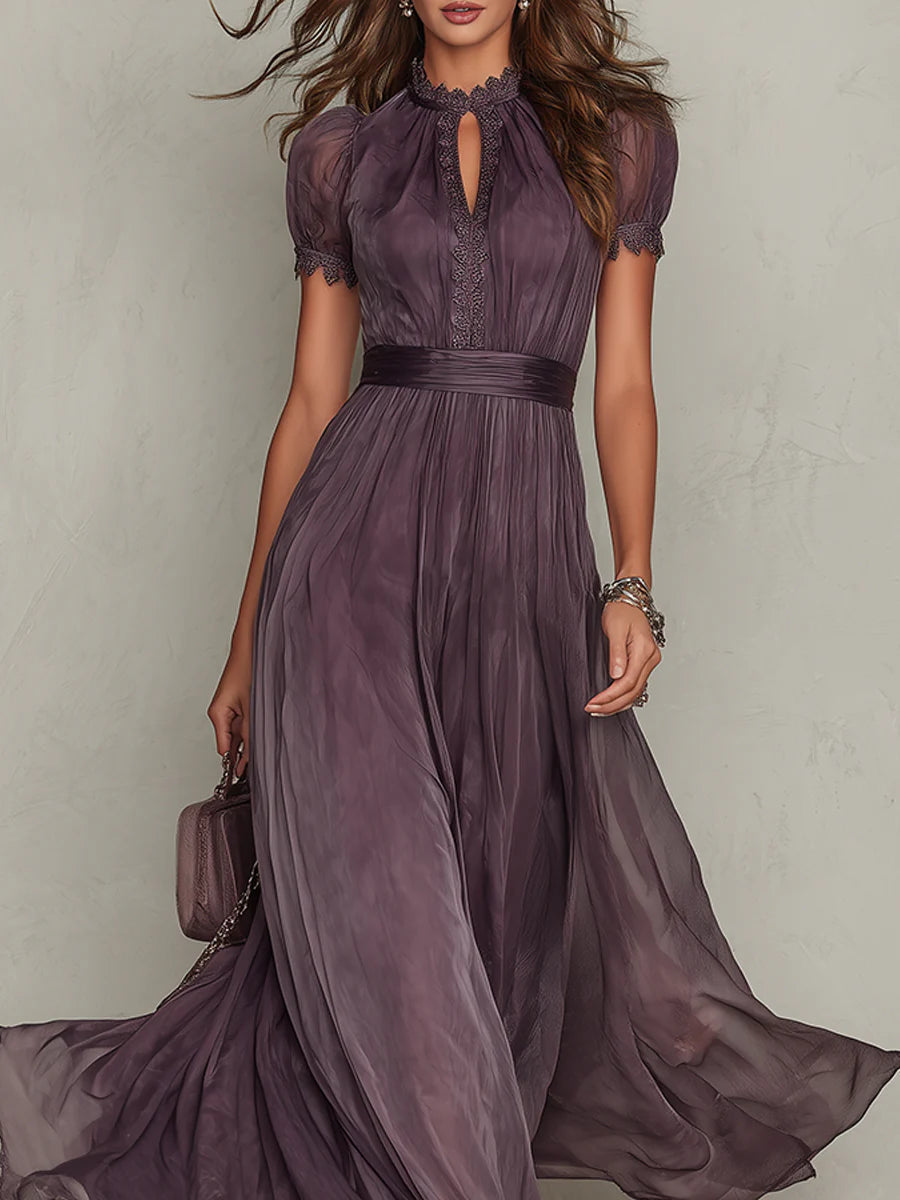 Natalie | Women's Elegant Gathered Maxi Dress
